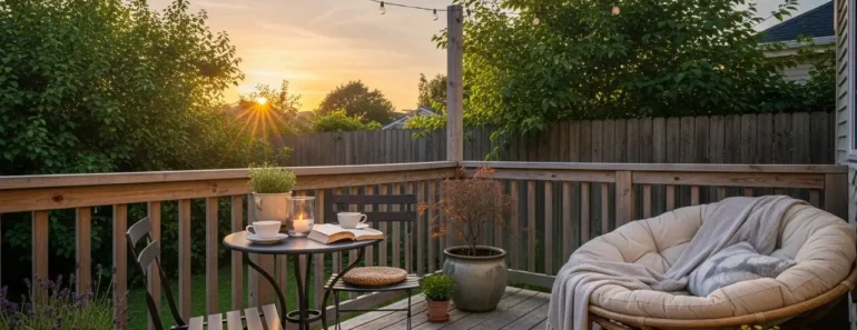 How Your Small Backyard Deck Could Feel This Peaceful
