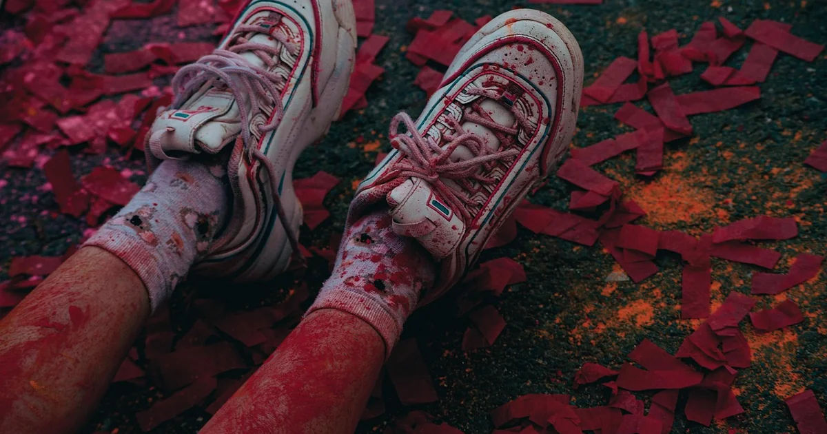 colorful satin sneakers