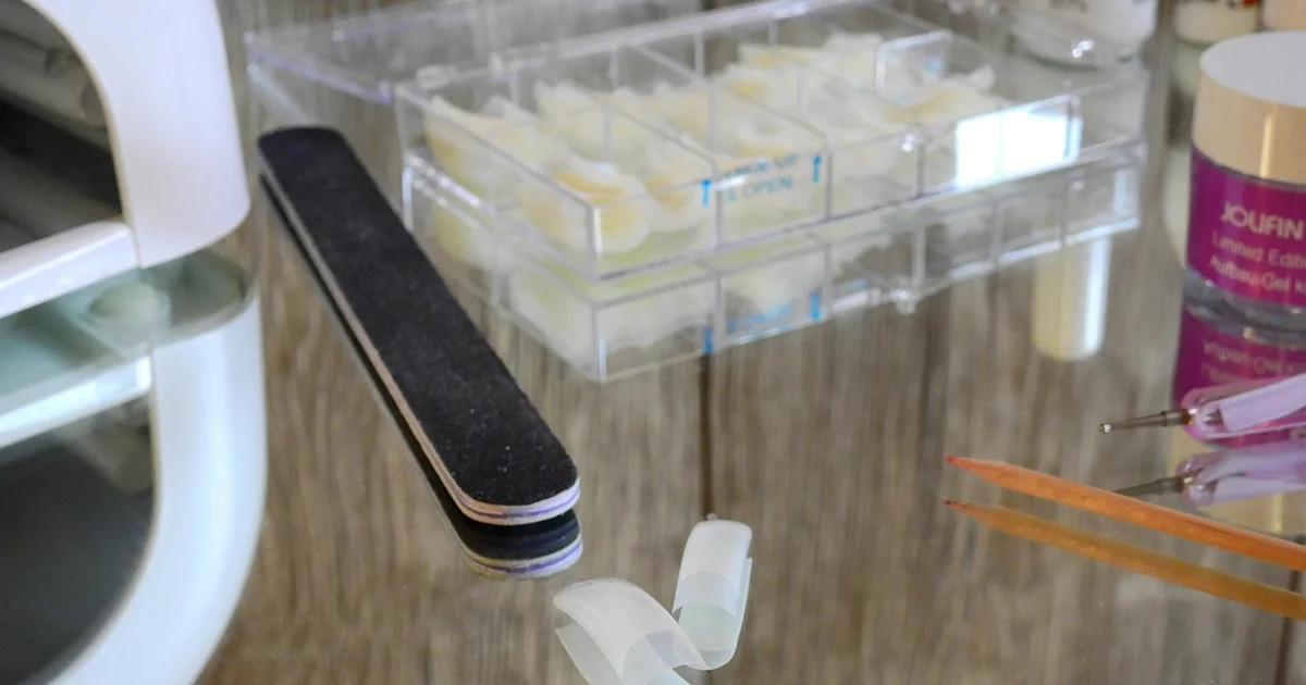 matcha french tip nails