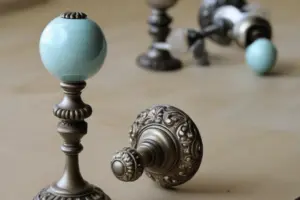 How To Make Curtain Rod Finials Using Doorknobs