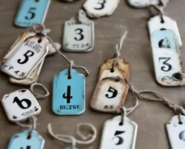 How-To Make French Enamel Number Tags