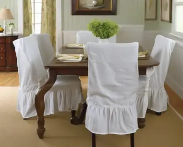 How to Make Simple Slipcovers for Dining Room Chairs