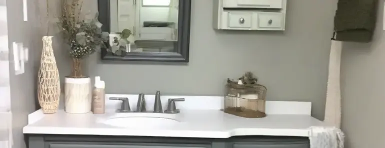 How to Paint a Bathroom Vanity with Chalk Paint