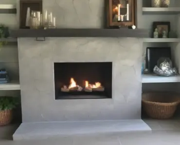 How to Paint a Concrete Fireplace Hearth to Look Like Stone