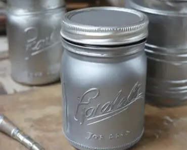 How to Paint a Faux Zinc Finish on Furniture, Metal, and Mason Jar Lids