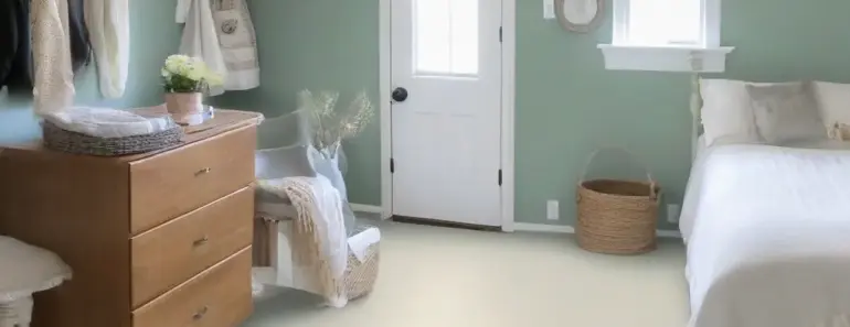 How to Paint a Vinyl Floor + Linen Closet