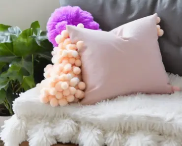 How to Personalize a Pom Pom Pillow