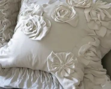 How to Puddle a Drape & Rosette Pillow