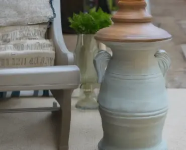 How to Repurpose an Urn into a Side Table