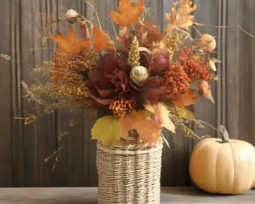 Instant Fall Decor: Basket Vase