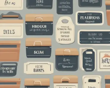 Labels for Storage Bins, Bags and Baskets