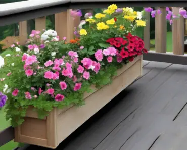Lakeside Flower Box Deck Railing Planters