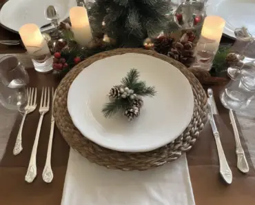 My Christmas Dinner Table Setting