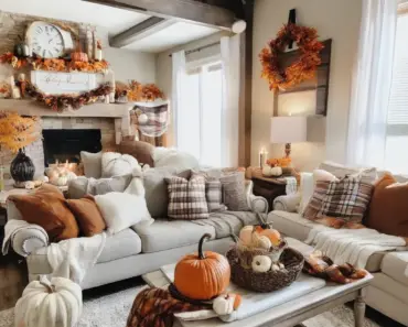 My Cozy Fall Living Room Decorating Ideas