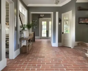 My Plans to Lighten the Brick Floor in My Foyer