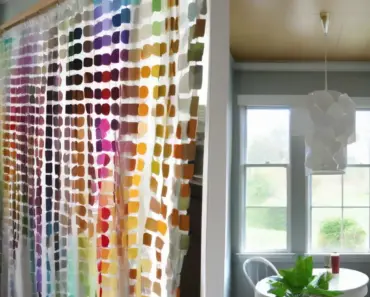 Paint Chip DIY Doorway or Window Curtain
