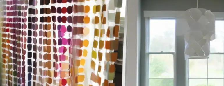 Paint Chip DIY Doorway or Window Curtain