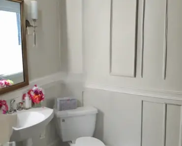 Powder Room Makeover Update: Installing Wall Panels