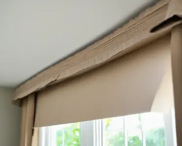 Recycled Cardboard Window Cornice Valance