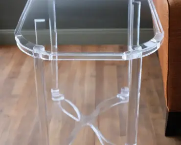 Repurposed Furniture: Acrylic Side Table Repurposed Furniture: Acrylic Side Table