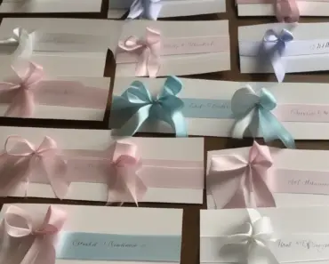 Ribbon Table Name Place Cards Ribbon Table Name Place Cards