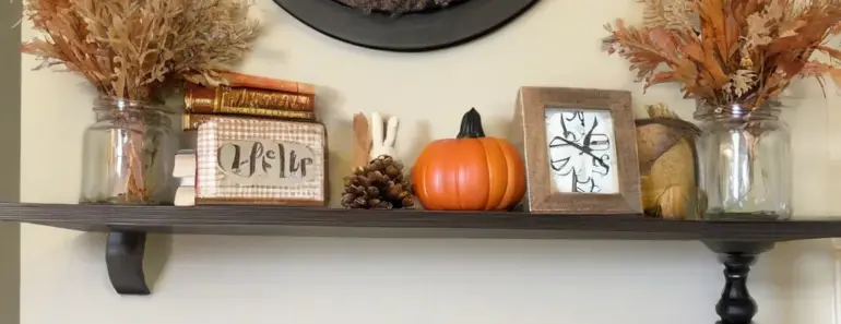 Simple Fall Shelf Decor