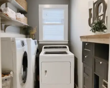 Small Laundry Room Makeover Reveal: How We Hid a Furnace & Transformed Our Space