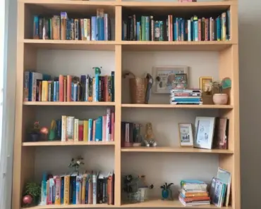 Smiling Bookshelves in My Bedroom