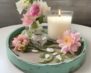 Spring Candle Tray DIY Spring Candle Tray DIY