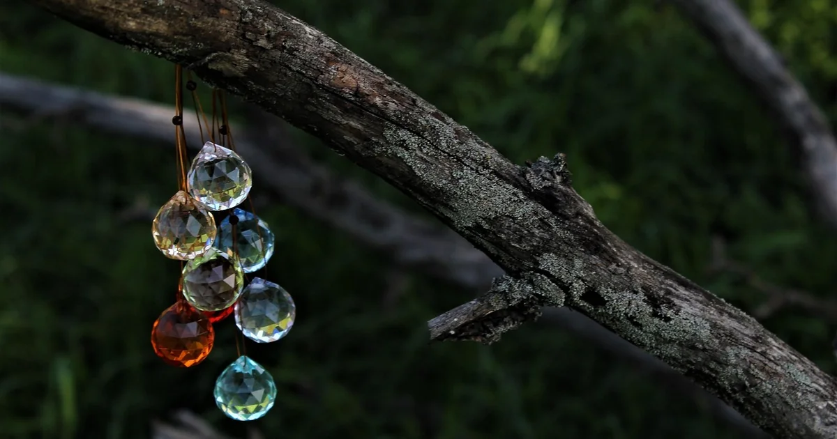 beaded suncatcher mobile