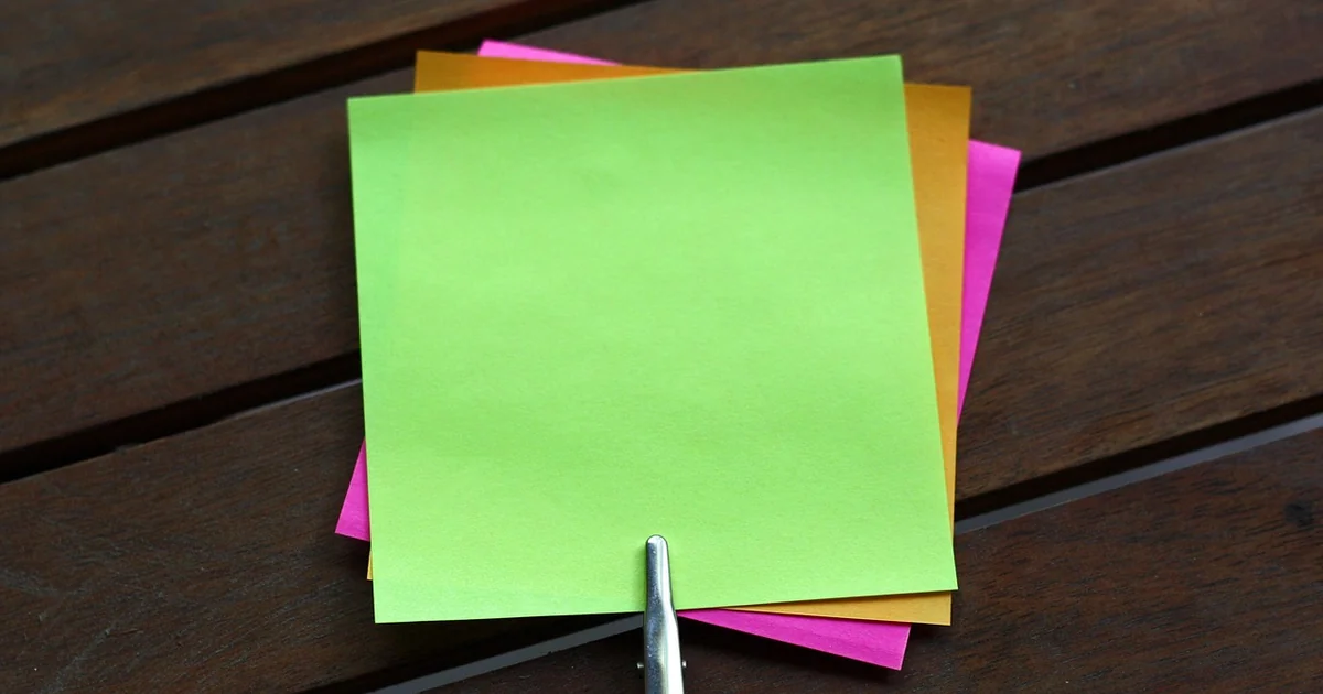 sticky note reminders